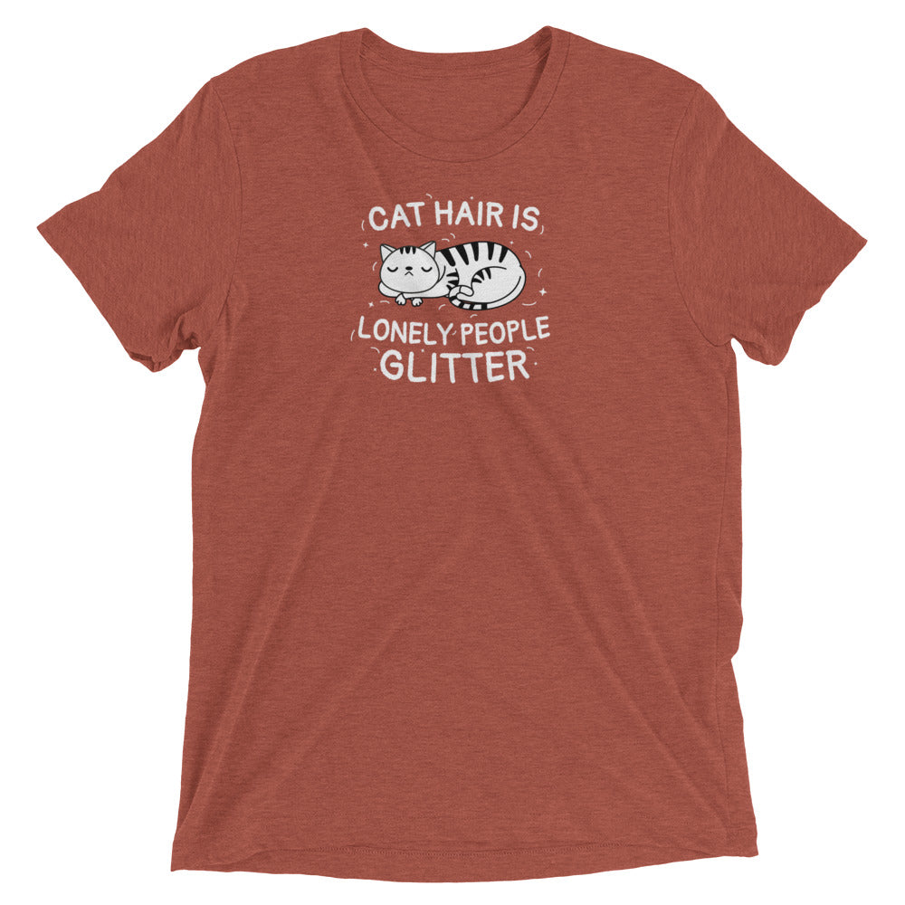 Cat Hair is Lonely People Glitter T-Shirt