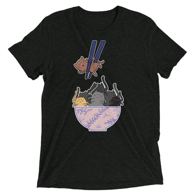 Chopsticks Bowl of Cats T-Shirt