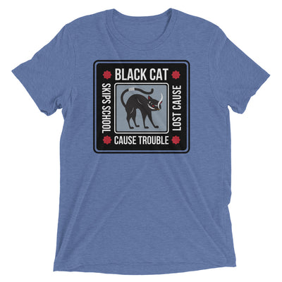 Black Cat Up To No Good T-Shirt