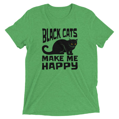 Black Cats Make Me Happy T-Shirt