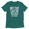 Cat Likes Me Who Cares T-Shirt