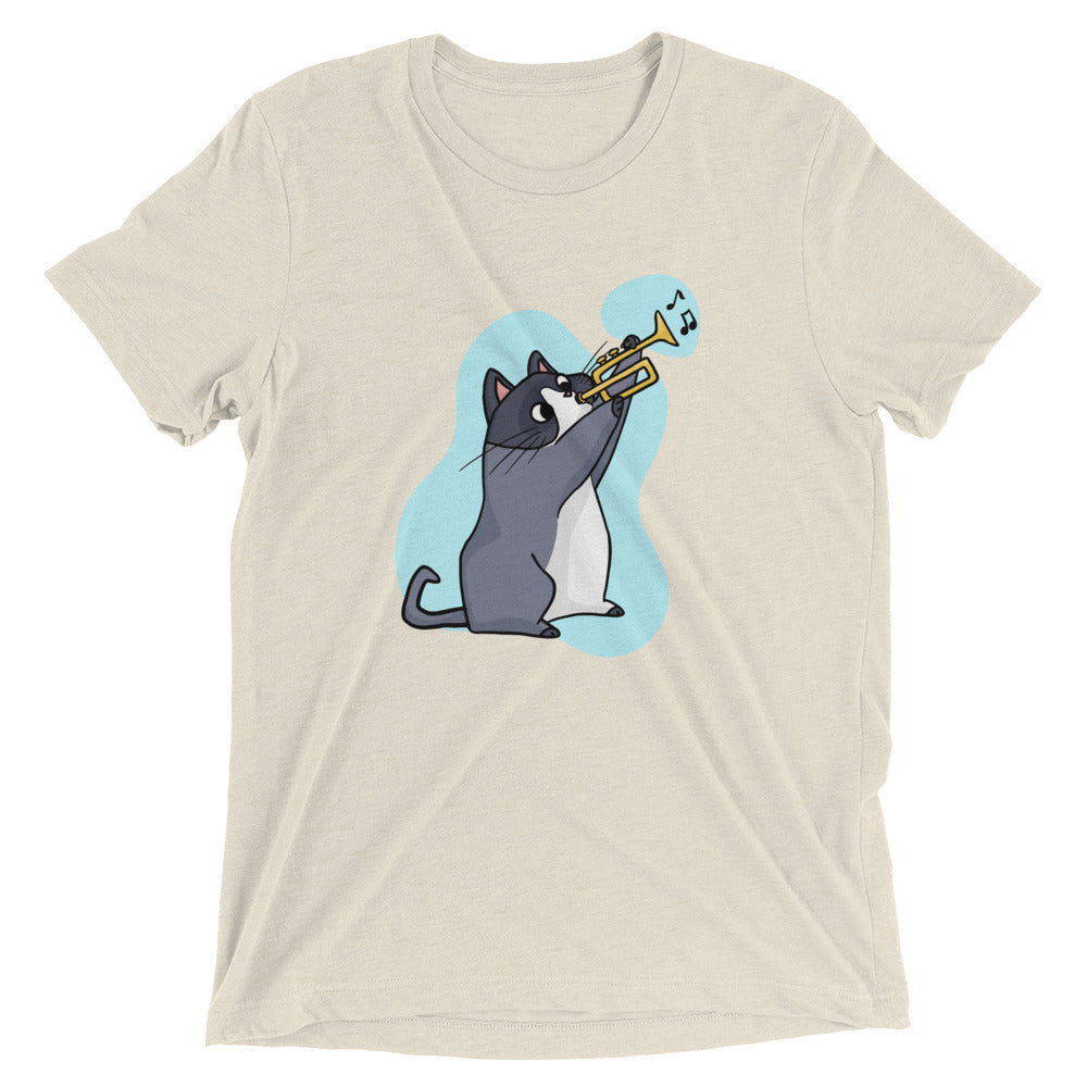 Trumpet Player Cat T-Shirt