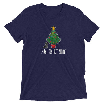 Cat Must Destroy Christmas Tree T-Shirt