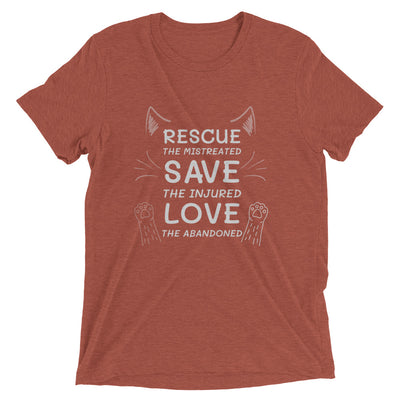 Rescue, Save, Love Cats T-Shirt