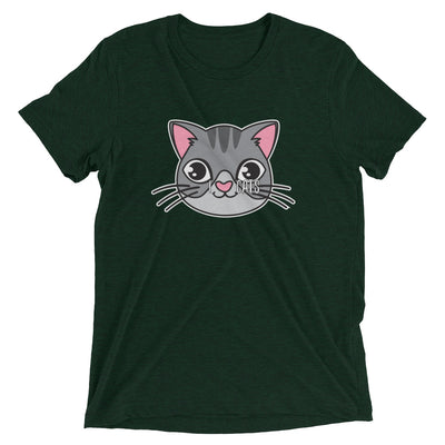 I Love Cats Heart Face T-Shirt