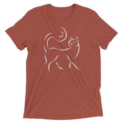 Minimalist Line Cat T-Shirt