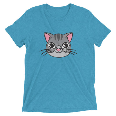 I Love Cats Heart Face T-Shirt